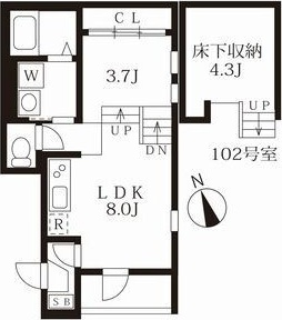 【間取り】 | ハーモニーテラス尾頭橋