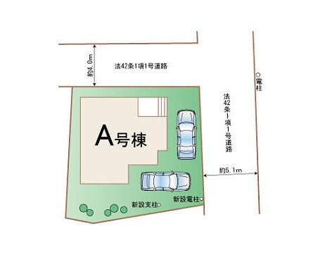 ハートフルタウン 高崎市倉賀野町新築の区画図