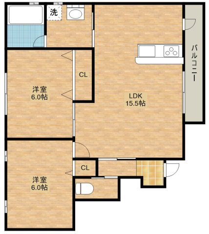【間取り】 | フェリシータC棟