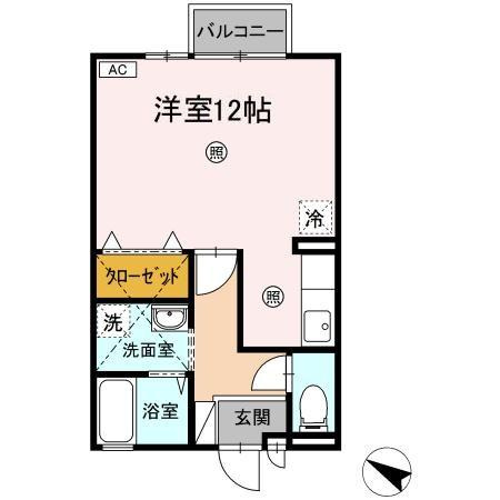 ジュネス吉岡の間取り