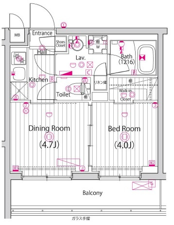練馬区豊玉中３丁目の賃貸マンションの間取り