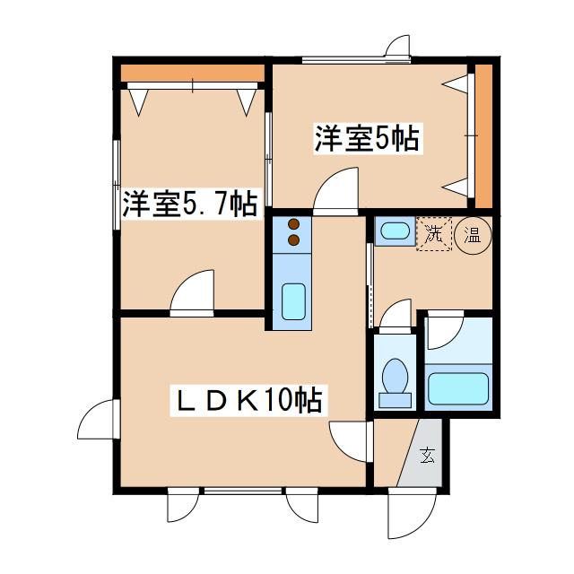 Ｖｉｌｌａ住之江の間取り