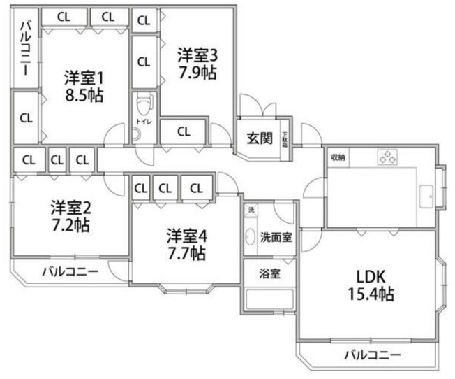 【間取り】 | ヴィラ・キャトレア