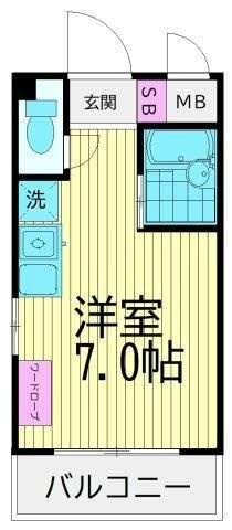 蓮沼ハイムの間取り|間取りです。