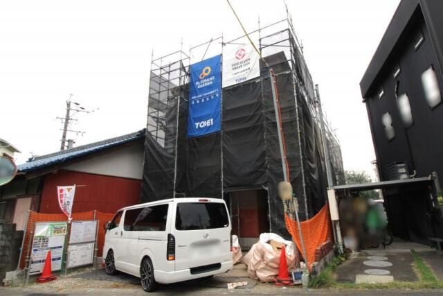 仲介手数料無料）江南市飛高町栄１棟／１期１号棟の外観|10月4日 北西から撮影