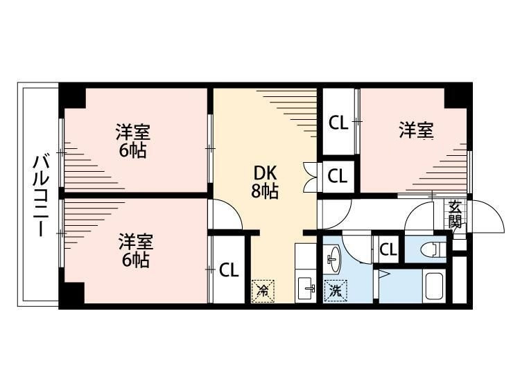 ファウンテン90の間取り|間取りです。