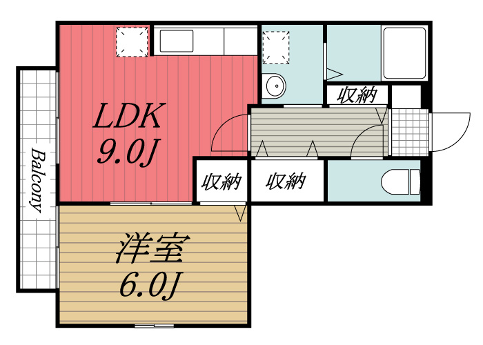 【間取り】 | エスポワール　Ⅱ