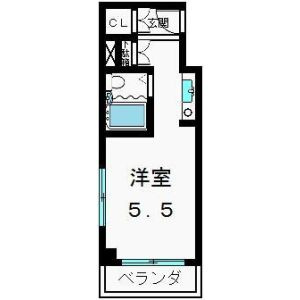 竹田ハイツの間取り