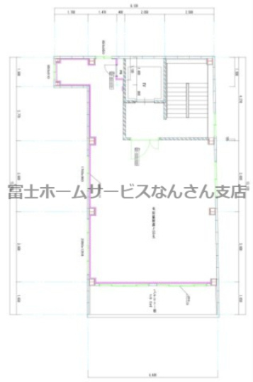 永南NAMBAビルの間取り|6Fのみテラスあります！
