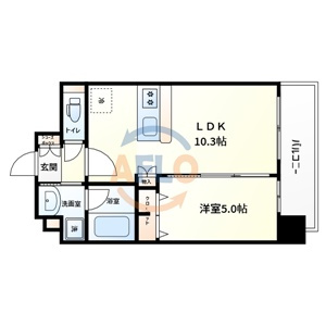 プレサンス玉造駅前の間取り|プレサンス玉造駅前　間取り