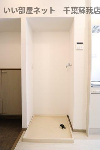アローンヒルズの洗面所|洗濯機置場