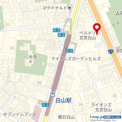 【地図】 | アクシア白山