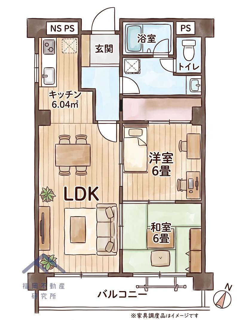 イトーピア大橋の間取り