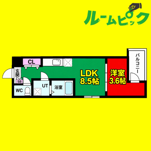 MOVE中村公園PREMIO　名古屋市賃貸　仲介手数料無料の間取り
