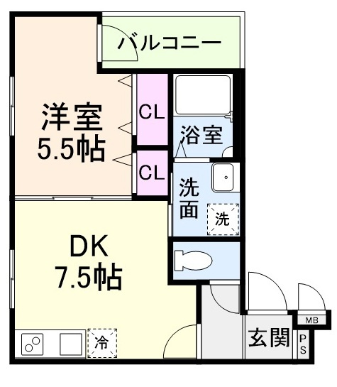 フジパレス杉本町ノースの間取り
