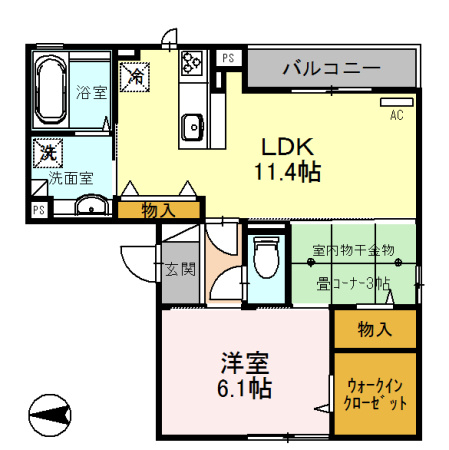 【間取り】 | ルネ舟木Ⅰ