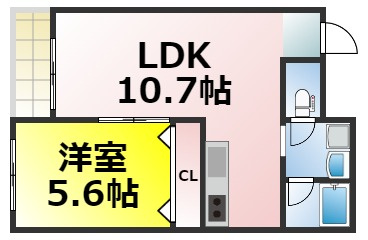 【間取り】 | メロディーハイム九条 仲介手数料無料