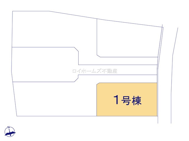 【区画図】 | 名古屋市北区楠味鋺２丁目226『仲介料無料』新築戸建て | 1号棟