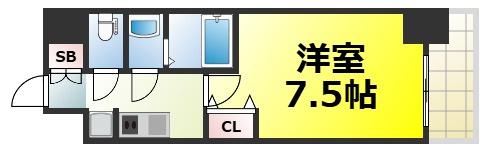 【間取り】 | ファステート難波WESTディオン　仲介手数料無料