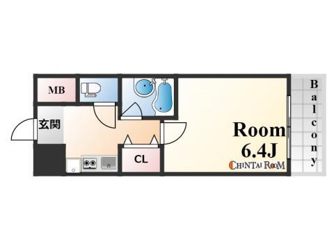 神戸市中央区生田町１丁目の賃貸マンションの間取り
