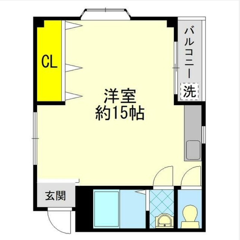 神戸市中央区吾妻通６丁目の賃貸マンションの間取り