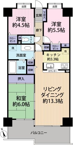 使い勝手の良い間取り