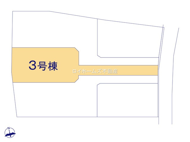 【区画図】 | 名古屋市北区楠味鋺２丁目226『仲介料無料』新築戸建て | 3号棟