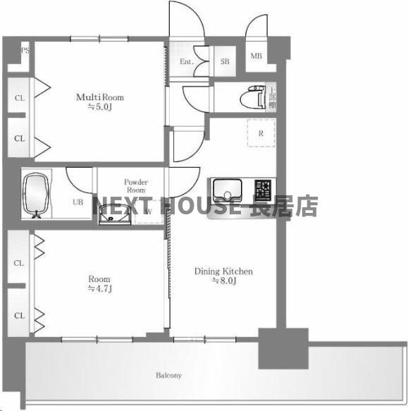 エステムプラザ難波WESTⅡプレディアの間取り