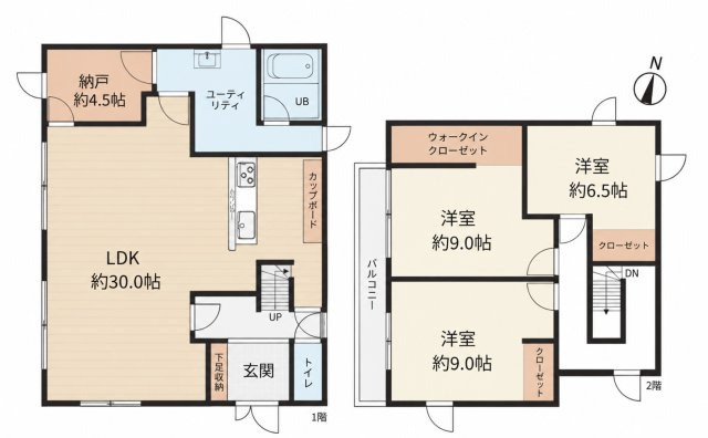 北５１条東７丁目の間取り
