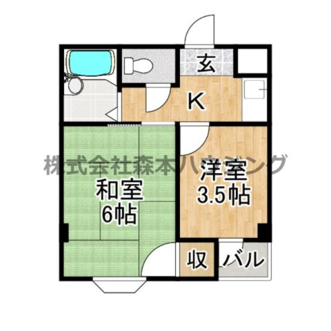 【間取り】 | 　WESTヒルズ岸和田