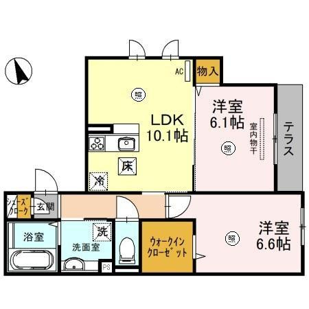 RayMaison住吉大社の間取り
