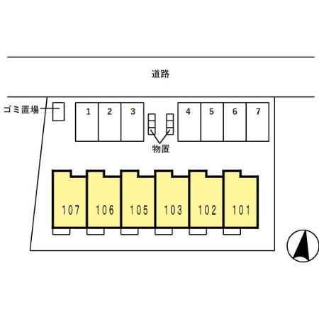 D-room金泉寺の区画図