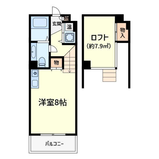 【間取り】 | アビタ細川たかつき