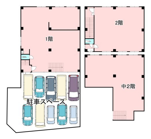 池田市豊島北１丁目の店舗事務所の間取り