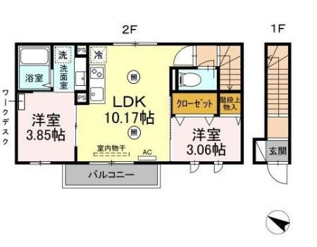 【間取り】 | エクセリア北烏山-北烏山1丁目-