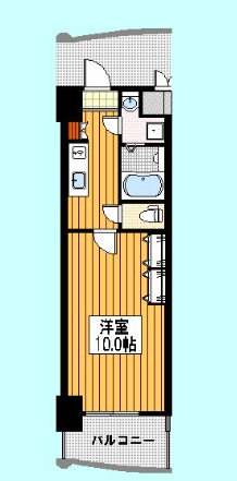 ロイヤルコンフォート渡辺通の間取り|使いやすい間取りです。