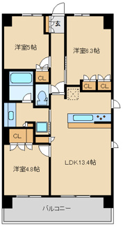 【間取り】 | BLESS宮崎台（ブレス宮崎台） | 間取り図