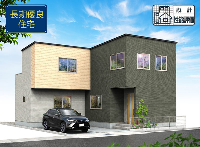 【外観パース】 | 静岡市清水区中矢部町 8期 新築一戸建て | 外観パースです