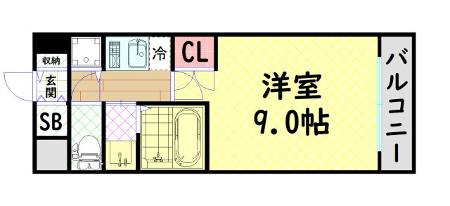 【間取り】 | プロシード弁天町