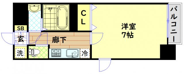 【間取り】 | フォーリアライズ南堀江ヴィータ