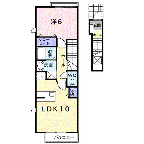 【間取り】 | 光ａｐａｒｔｍｅｎｔ１