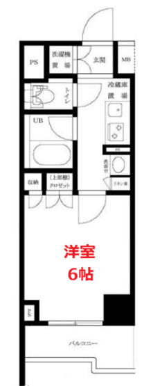 【間取り】 | ルーブル仲六郷壱番館 | お部屋の間取りです。