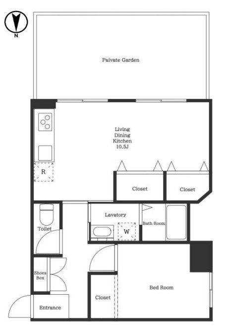 さいたま市南区南本町２丁目の賃貸マンションの間取り