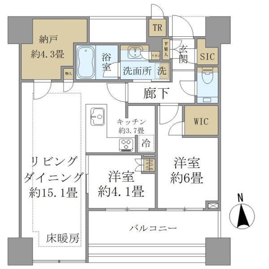 【間取り】 | 白金ザ・スカイ東棟