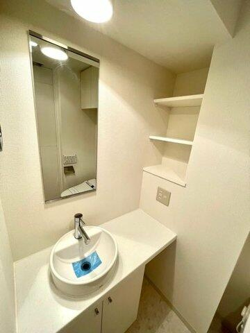 新品家具付きマンション市谷薬王寺町８（ＫａＧｏｏｄ東京）の洗面所