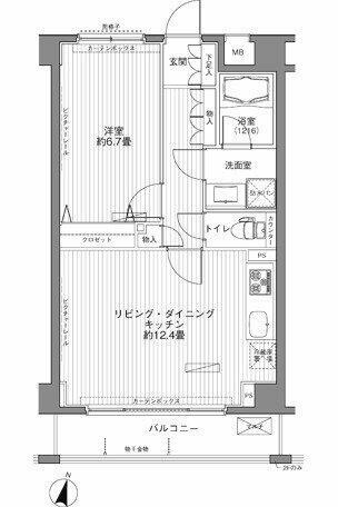 メゾンカルム西新宿の間取り