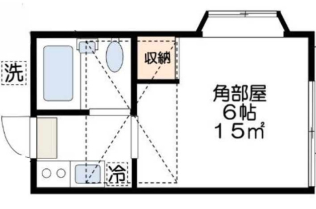 ティーケー桜新町　角部屋　駅近　敷金0の間取り