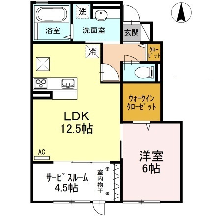 Ｋａｄｏｙａｋａｎ　B棟の間取り