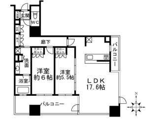 【間取り】 | プレサンスレジェンド堺筋本町タワー