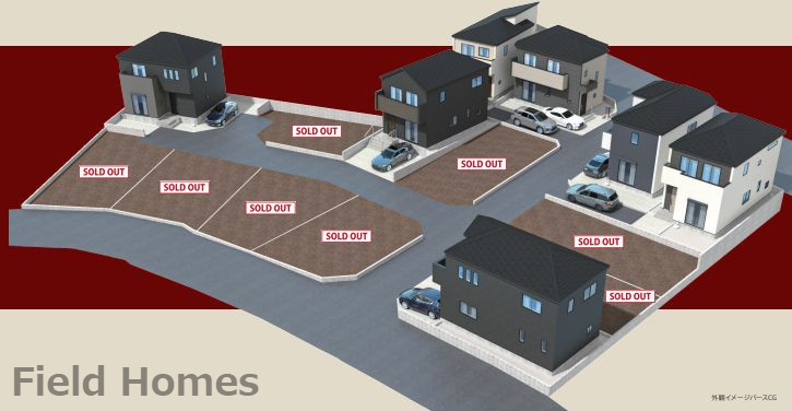 秦野市鈴張町新築戸建て　2期5号棟の外観|外観イメージ「秦野市鈴張町新築戸建て」